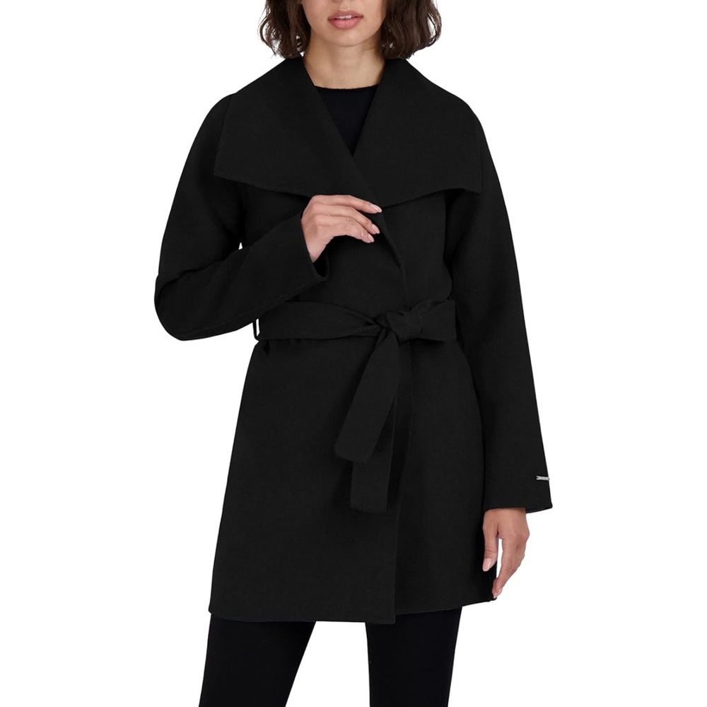 Women's Peacoat Wool Blend Lapel Collar Trench Coat